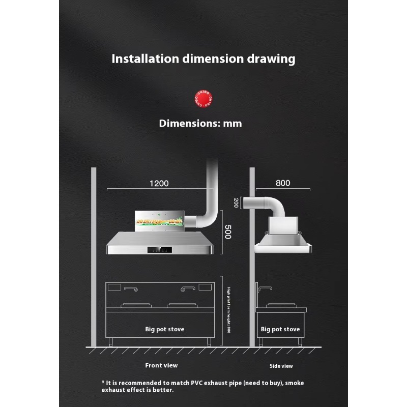 Merkezi Mutfak Paslanmaz Çelik - Commercial Kitchen Hoods incelemesi ve fiyatı
